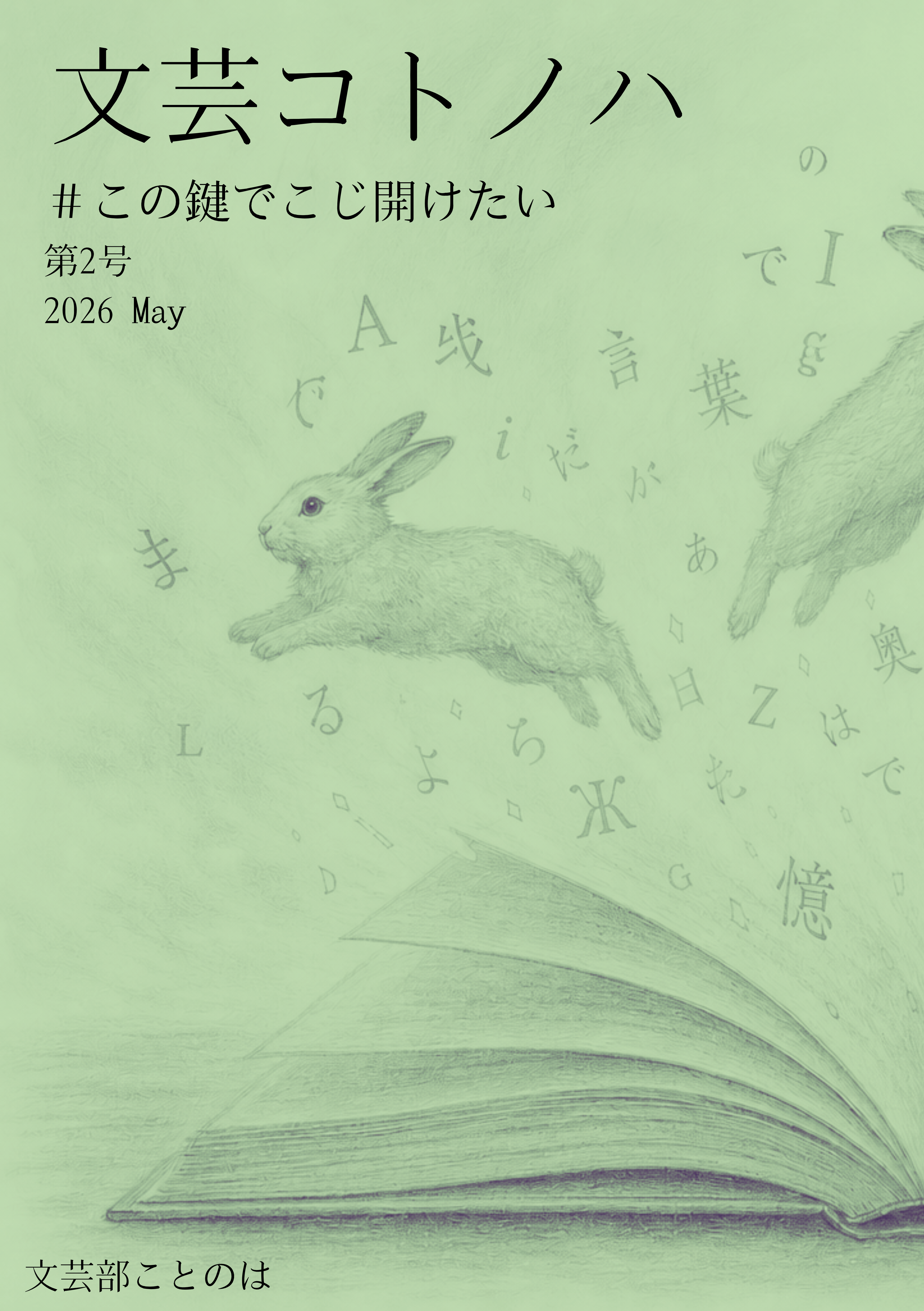 文芸コトノハ第2号 ＃この鍵でこじ開けたい【電子版】 — 文芸部ことのは